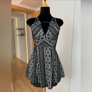 Free People Black & White Cocktail Dress | Night Muse